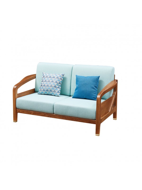 Aquamarine -Double- Wood Sofa 