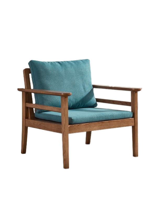 Turquoise -Single- Ash Wood Multifunctional Sofa 
